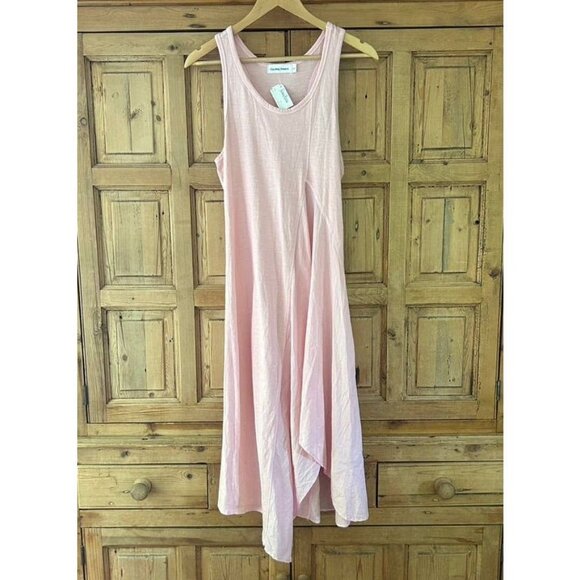Counting Dreams Neiman Marcus Pale Pink Tank Midi Dress Womens Size Small NWT - Picture 2 of 12